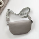 Women's PU Leather Crossbody Fanny Pack with Wide Strap