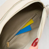 Women's PU Leather Crossbody Fanny Pack with Wide Strap