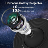 360° Rotating Galaxy Star Projector – 12 Scenarios for Kids & Home Decor