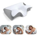 Memory Foam Cervical Pillow - 2 in 1 Ergonomic Contour Orthopedic Pillow