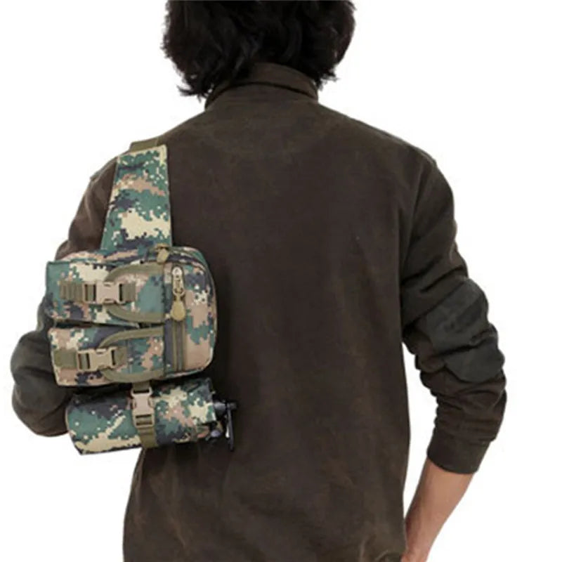 Tactical Nylon Outdoor Waist Pack with Bottle Holder