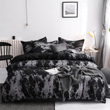 3-Piece Duvet Cover Set with Pillowcases - Modern Print & Solid Options