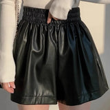 High-Waisted PU Leather Slimming Shorts – Sexy and Stylish for Autumn/Winter