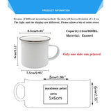 Personalized Enamel Mug with Initial & Name – Perfect for Weddings & Gifts