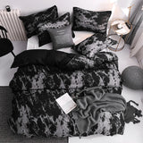 3-Piece Duvet Cover Set with Pillowcases - Modern Print & Solid Options