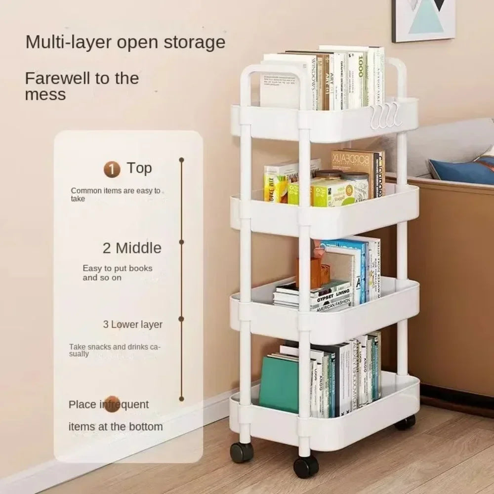 Rolling Storage Cart with Multiple Levels