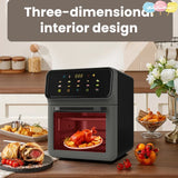 15L Electric Air Fryer Oven with 3-Layer Cooking