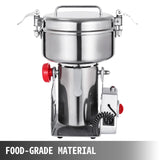 VEVOR Electric Grain Grinder – 350g/750g/1000g, Stainless Steel, 1400W-2500W