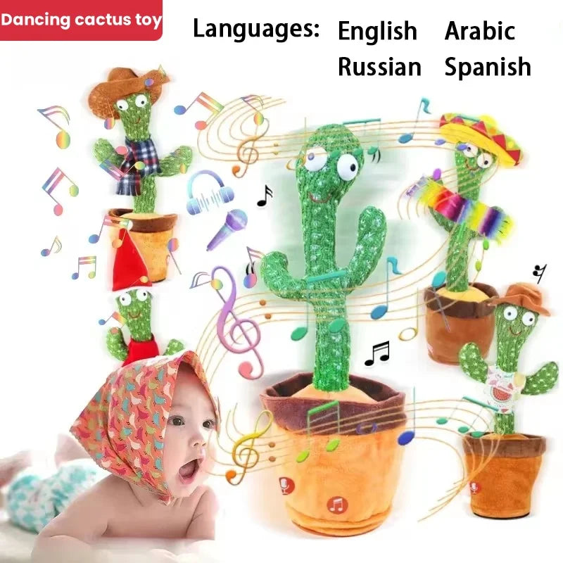 MIVM Dancing Talking Cactus Toy – Interactive Plush with Music