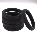 50-1000 Pcs Black Elastic Hair Ties for Girls