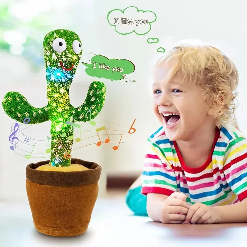 MIVM Dancing Talking Cactus Toy – Interactive Plush with Music
