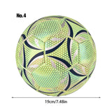 Glow-in-the-Dark Reflective Football – Size 4/5 Training Soccer Ball for Kids & Adults