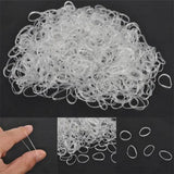 200/1000 Pcs Elastic Rubber Hairbands for Girls