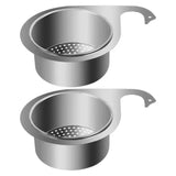 VKTECH Stainless Steel Kitchen Sink Drain Basket – Swan Food Filter, Corner Strainer