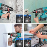 4-in-1 Brushless Power Tool Set: Angle Grinder, Hammer Drill, Jigsaw, and Screwdriver