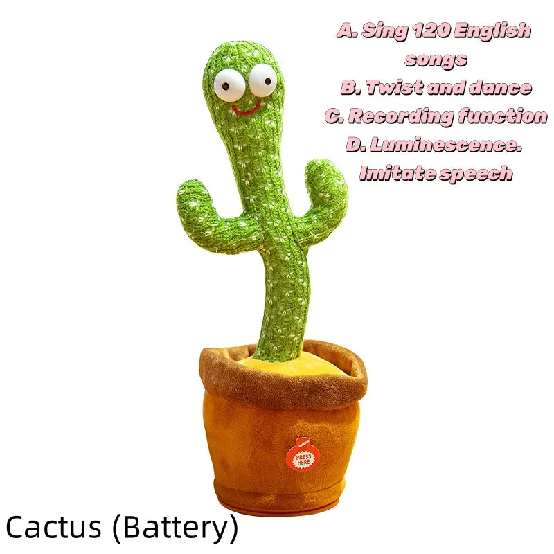 MIVM Dancing Talking Cactus Toy – Interactive Plush with Music