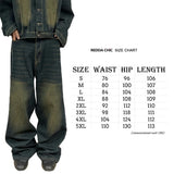 90s Retro Skater Oversized Pants – Wide-Leg Green Wash Baggy Jeans