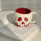 Red Skull Ceramic Mug – Perfect Halloween Gift