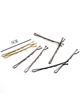 24pcs Black Invisible Bobby Pins – Metal Hair Clips for Women