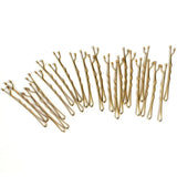 24pcs Black Invisible Bobby Pins – Metal Hair Clips for Women