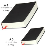 Ultra Thick 640-Page Business Notebook, A4/A5, PU Leather Cover