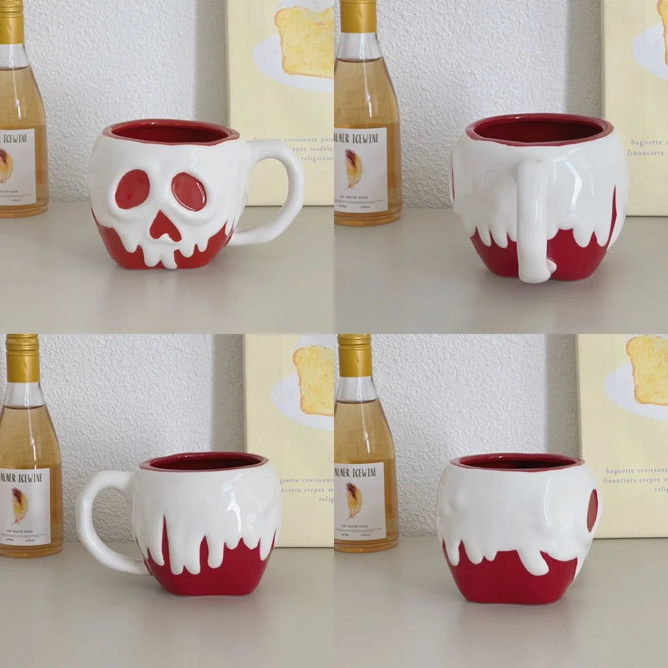 Red Skull Ceramic Mug – Perfect Halloween Gift