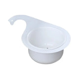 VKTECH Stainless Steel Kitchen Sink Drain Basket – Swan Food Filter, Corner Strainer