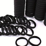 50-1000 Pcs Black Elastic Hair Ties for Girls