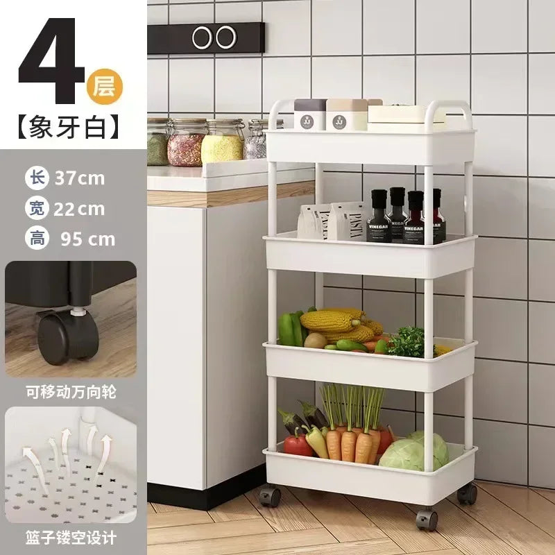 Rolling Storage Cart with Multiple Levels