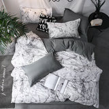 3-Piece Duvet Cover Set with Pillowcases - Modern Print & Solid Options