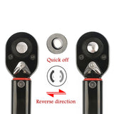 5-210N.m Adjustable Torque Wrench with 1/2'', 3/8'', 1/4'' Square Drive for Car and Bike Repair