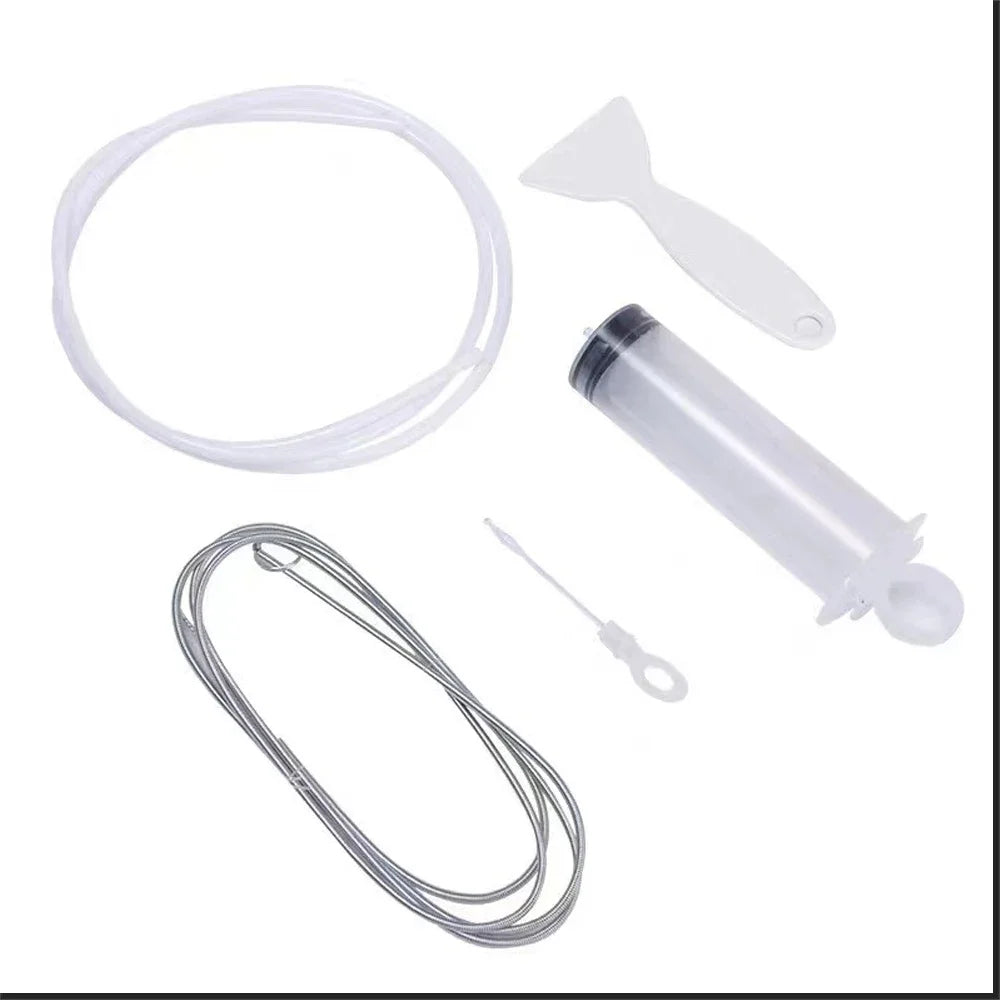 Refrigerator Drain Cleaner Kit with Brush, Syringe, and 1.5M Hose