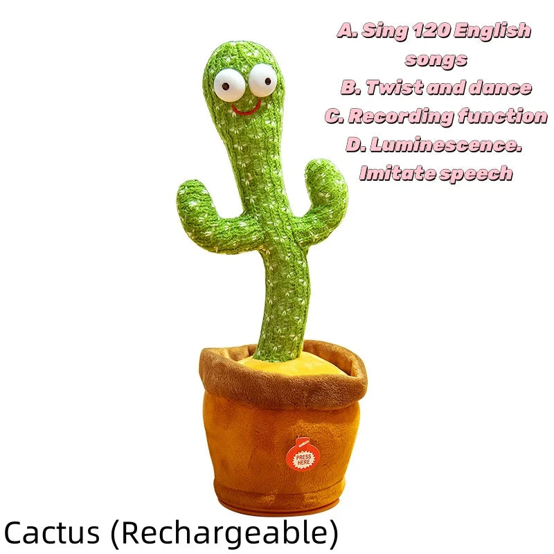MIVM Dancing Talking Cactus Toy – Interactive Plush with Music