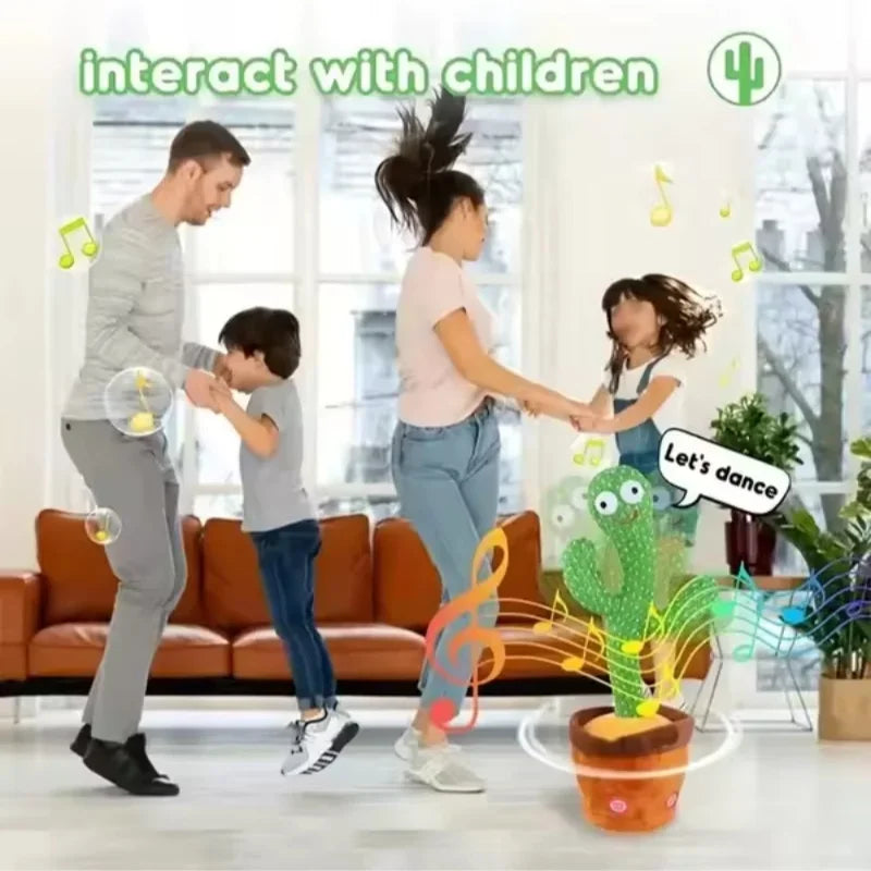 MIVM Dancing Talking Cactus Toy – Interactive Plush with Music