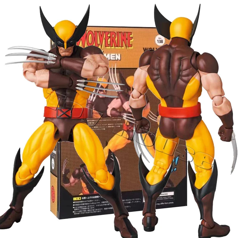 Wolverine & Deadpool Anime Figure - Mafex 138 Action Figure, Collectible Statue