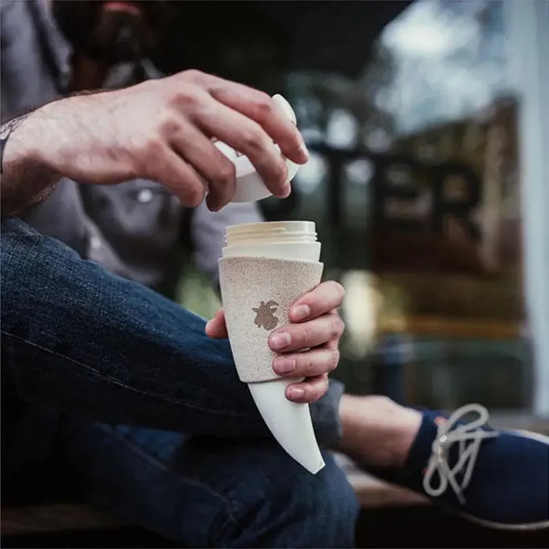 Stainless Steel Goat Horns Thermos Mug for Travel