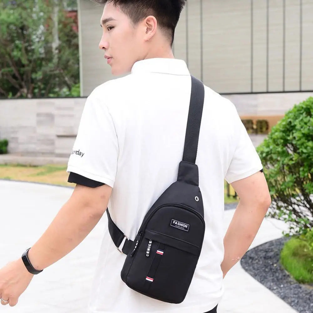 Water-Resistant Oxford Sports Chest Bag