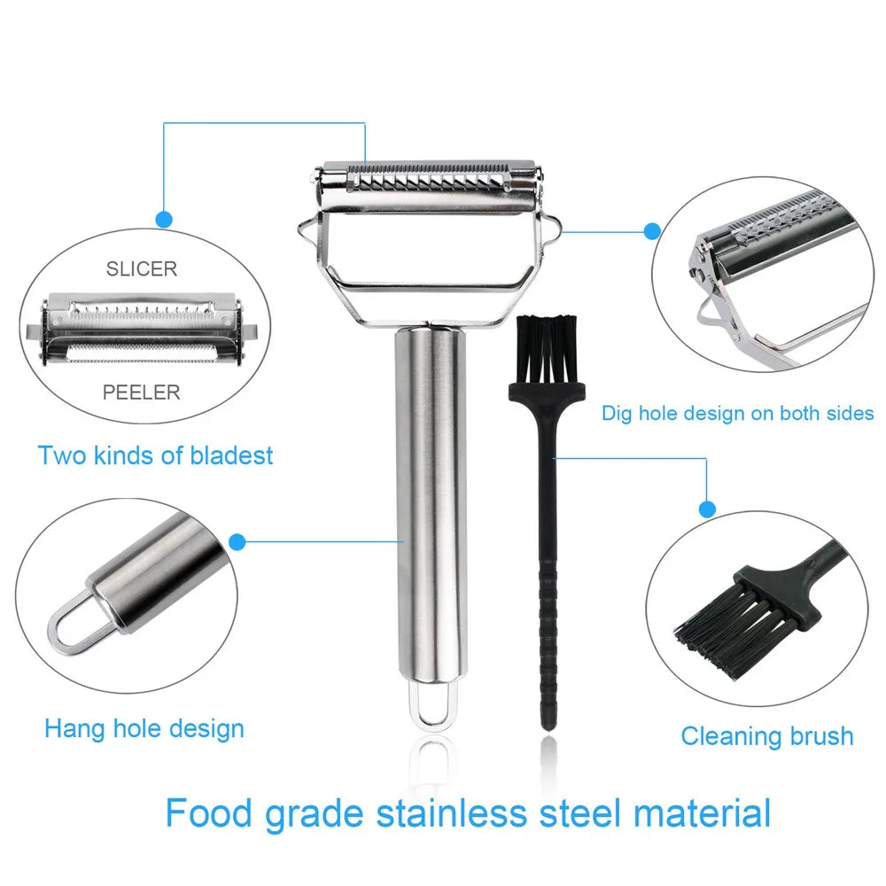 Stainless Steel 2-in-1 Peeler & Grater
