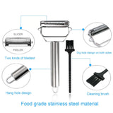 Stainless Steel 2-in-1 Peeler & Grater