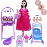 11.5-inch Pregnant Mother Doll Set - Educational Toy