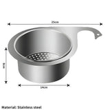 Stainless Steel Swan Sink Strainer Basket – Multi-Functional Drain Filter