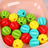 Durable Rubber Chew Ball for Dogs – 5cm Interactive Toy