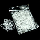 200/1000 Pcs Elastic Rubber Hairbands for Girls