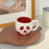 Red Skull Ceramic Mug – Perfect Halloween Gift
