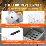 VEVOR 24L Commercial Electric Deep Fryer – 3000W, Dual Baskets, Adjustable Temperature