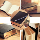 Vintage Leather Hardcover Notebook, 120 Pages, Daily Planner & Diary
