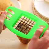 Stainless Steel Potato Cutter & Vegetable Slicer – French Fry Chopper