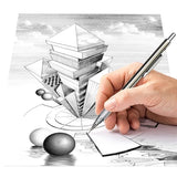 MROOFUL Mechanical Pencil Set – 0.3mm to 2.0mm, Full Metal Design for Art, Drawing, and Office Use