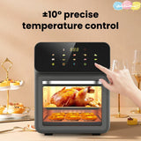 15L Electric Air Fryer Oven with 3-Layer Cooking