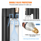 VEVOR Sparkling Water Maker – Home Carbonating Machine with 60L CO2 Cylinder Compatibility
